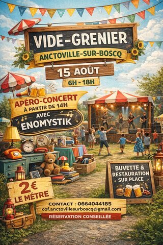 Vide grenier et apéro concert Enomystik