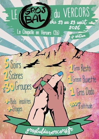 Gros Bal du Vercors du 19 au 233 août (danses et musiques folk)
