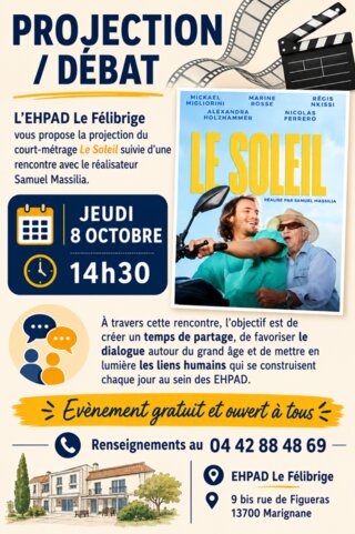 Projection et débat à la maison de retraite Le Félibrige