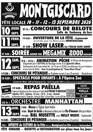 FÊTE LOCALE MONTGISCARD 2026