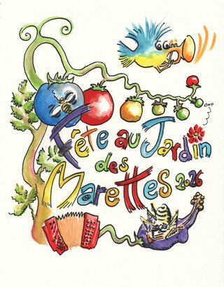 Fête au Jardin des Marettes à Amblie