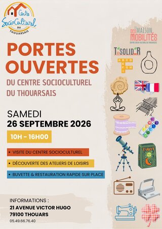Portes ouvertes du Centre SocioCulturel du Thouarsais