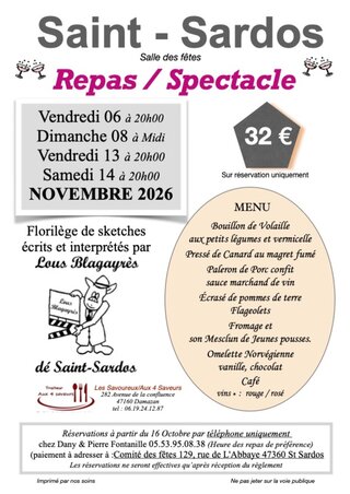 Repas/spectacles