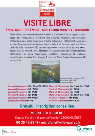 Visite libre collection Nouvelle Aquitaine