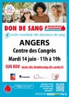 Collecte de sang à Angers - Journée Mondiale des Donneurs de Sang