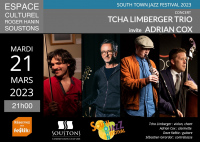 South Town Jazz Festival - Tcha Limberger TRrio invite Adrian Cox