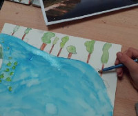 Atelier ARCHIPAT 6/12 ans : Paysage à l'aquarelle