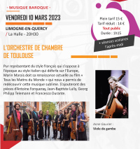 Musiques baroque : l’orchestre de chambre de Toulouse