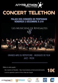 Concert Téléthon 2022 Musiciens de Rivesaltes