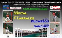 Pelote basque à main nue : 29ème tournoi Super Prestige