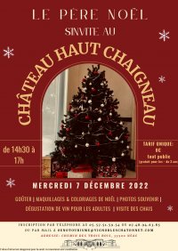 Le père Noël s'invite au Château Haut Chaigneau