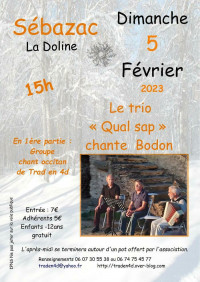 Concert chants occitans avec le trio "Qual sap"