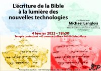 L’écriture de la Bible à la lumière des nouvelles technologies