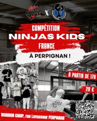 Compétition Ninja Kids à Perpignan