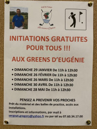Initiation golf aux Greens d'Eugénie
