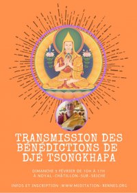 Transmission des bénédictions de Djé Tsongkhapa