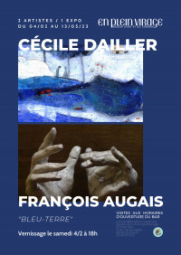 Vernissage de l'exposition "Bleu-Terre" / Cécile Dailler & François Augais