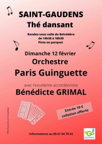 Thé dansant - Orchestre Paris Guinguette et Bénédicte GRIMAL