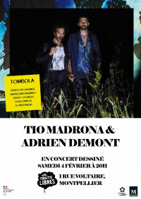 Tio Madrona et Adrien Demont en concert dessiné