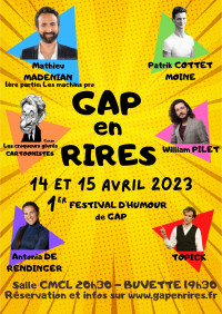 GAP en RIRES - 1er Festival d'Humour de GAP;