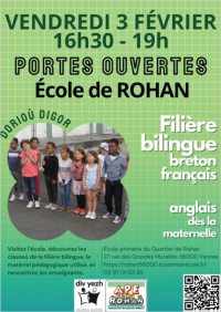 Portes ouvertes des classes bilingues de l'école de Rohan