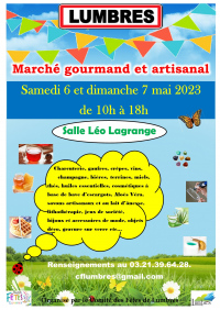 Marché gourmand et artisanal les 6 et 7 mai 2023