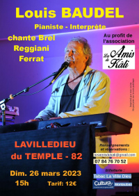 Louis BAUDEL , Pianiste-Interprète chante BREL-FERRAT-REGGIANI