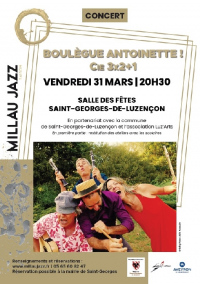 Concert Boulègue Antoinette ! - Cie 3×2+1 - Théâtre Maison du Peuple / Millau Ja