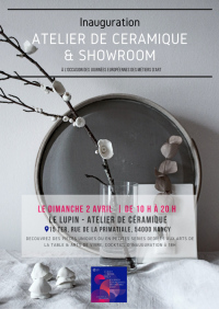 Inauguration Atelier de céramique & Showroom