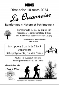 Randonnée pédestre La Oironnaise