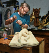 Démonstration de sculpture sur bois avec Jean-Do Buffard
