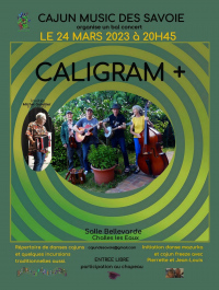 Bal concert de musique folk cajun avec CALIGRAM +