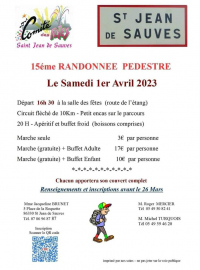 15ème Randonnée pédestre à Saint-Jean-de-Sauves