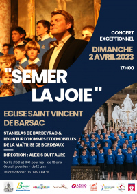 Concert Exceptionnel "Semer la joie"
