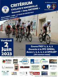 Critérium Cycliste d'Ancerville souvenir Jany Antoine