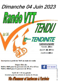 11e édition de la randonnée VTT "La Tendinite"