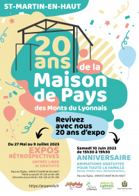 ANNIVERSAIRE : 20 ans de la Maison de Pays des Monts du Lyonnais