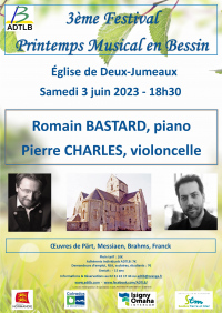 Concert de Romain BASTARD, piano et Pierre CHARLES, violoncelle