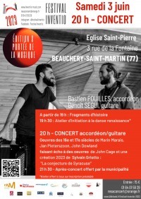 Festival INVENTIO : Visite-concert accordéon-guitare duo "Silhouettes contempora