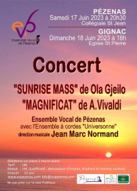 Magnificat de Vivaldi et Sun rise mass de Gjeilo