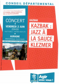 Jazz à la sauce klezmer avec le Trio Kazbak, vendredi 2 juin à la bibliothèque d