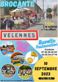 Brocante et fête du village ( Velennes)