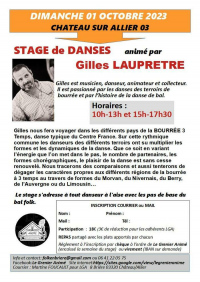 Stage de bourrées 3 Temps avec Gilles Lauprêtre