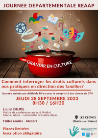 Journée REAAP 2023 : « Grandir en culture : comment interroger les droits cultur