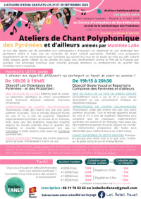 Atelier de chant polyphonique des Pyrénées et d'ailleurs
