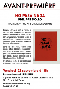 "No pasa nada" livre de Philippe Dollo
