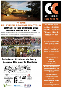 Le Rallye du Beaujolais Cyclo