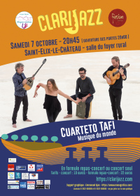 Saison Clarijazz : Cuarteto Tafi - Musique du monde latine