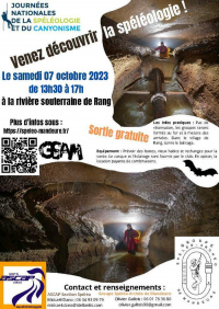 Journée Grotte ouverte Rang (Doubs-25) le samedi 7 octobre 2023