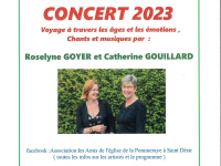 Concert à l'église Saint Laurent de la Pommeraye "Voyage à travers les âges et l